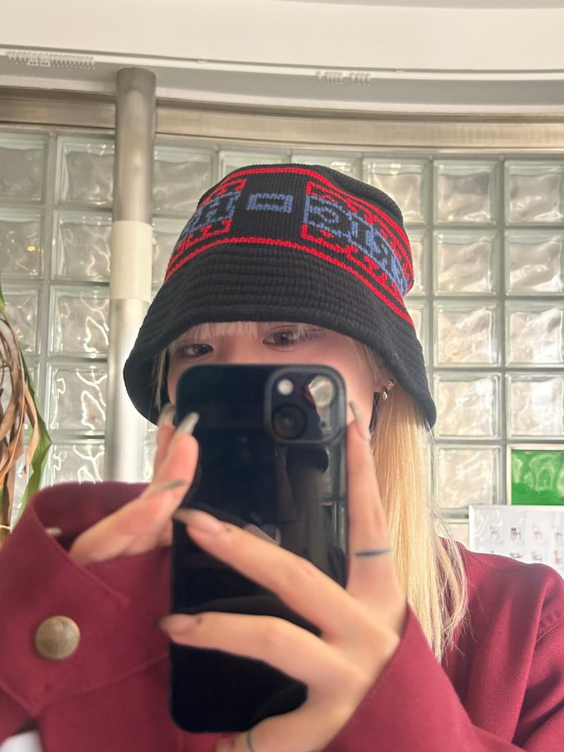 STRIPE LOGO HAT 히스테릭 글래머 스트라이프 로고 모자 상품이미지1