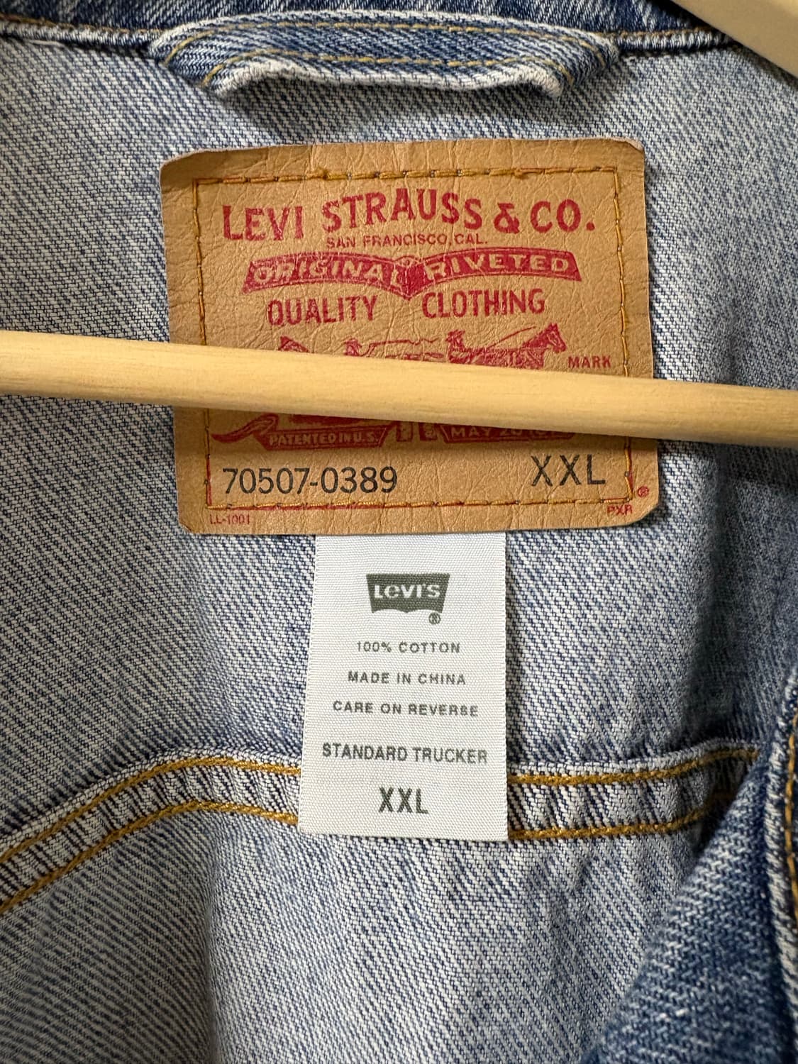 XXL - 리바이스 데님 트러커 청자켓  상품이미지4