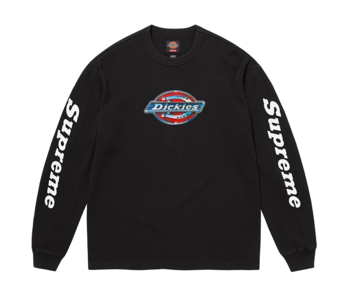 (L) 슈프림 x 디키즈 써멀 블랙 25FW 상품이미지1