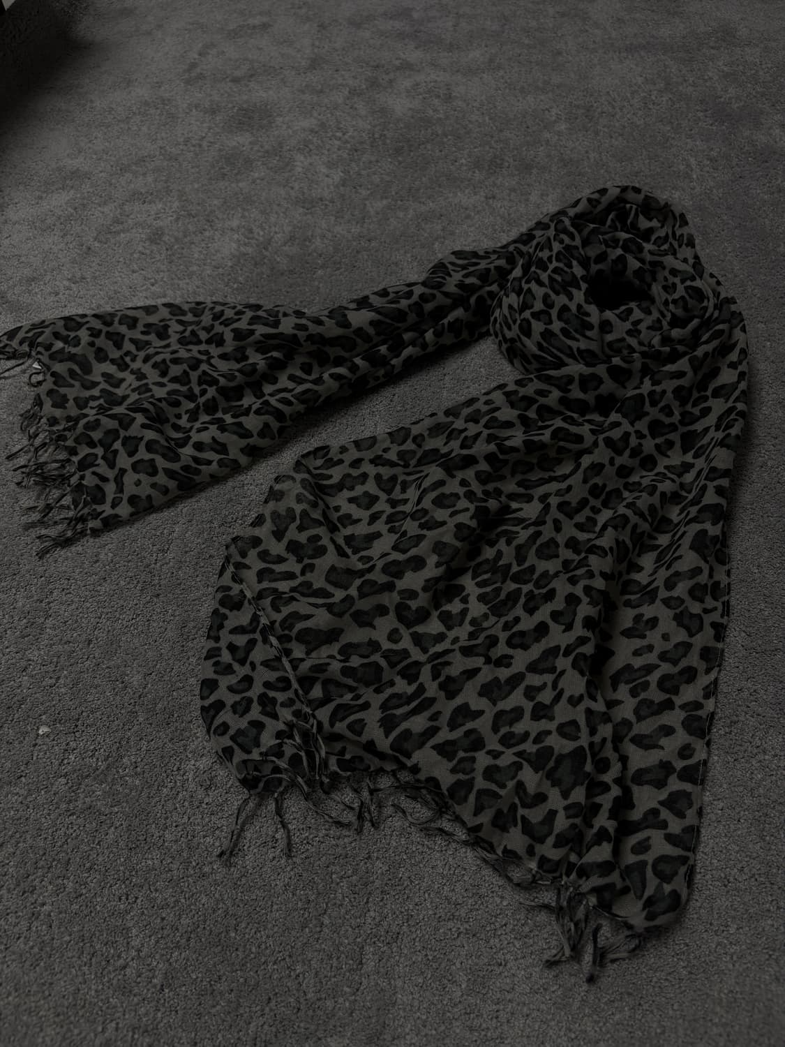 Vintage vkei punk mood leopard scarf 상품이미지3