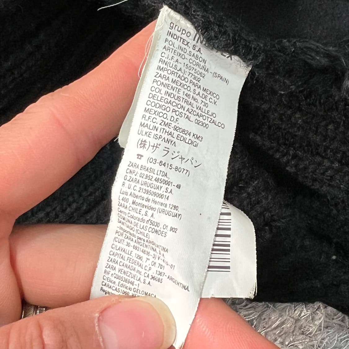 [우먼95] 자라 토끼털 니트 후드집업 상품이미지4