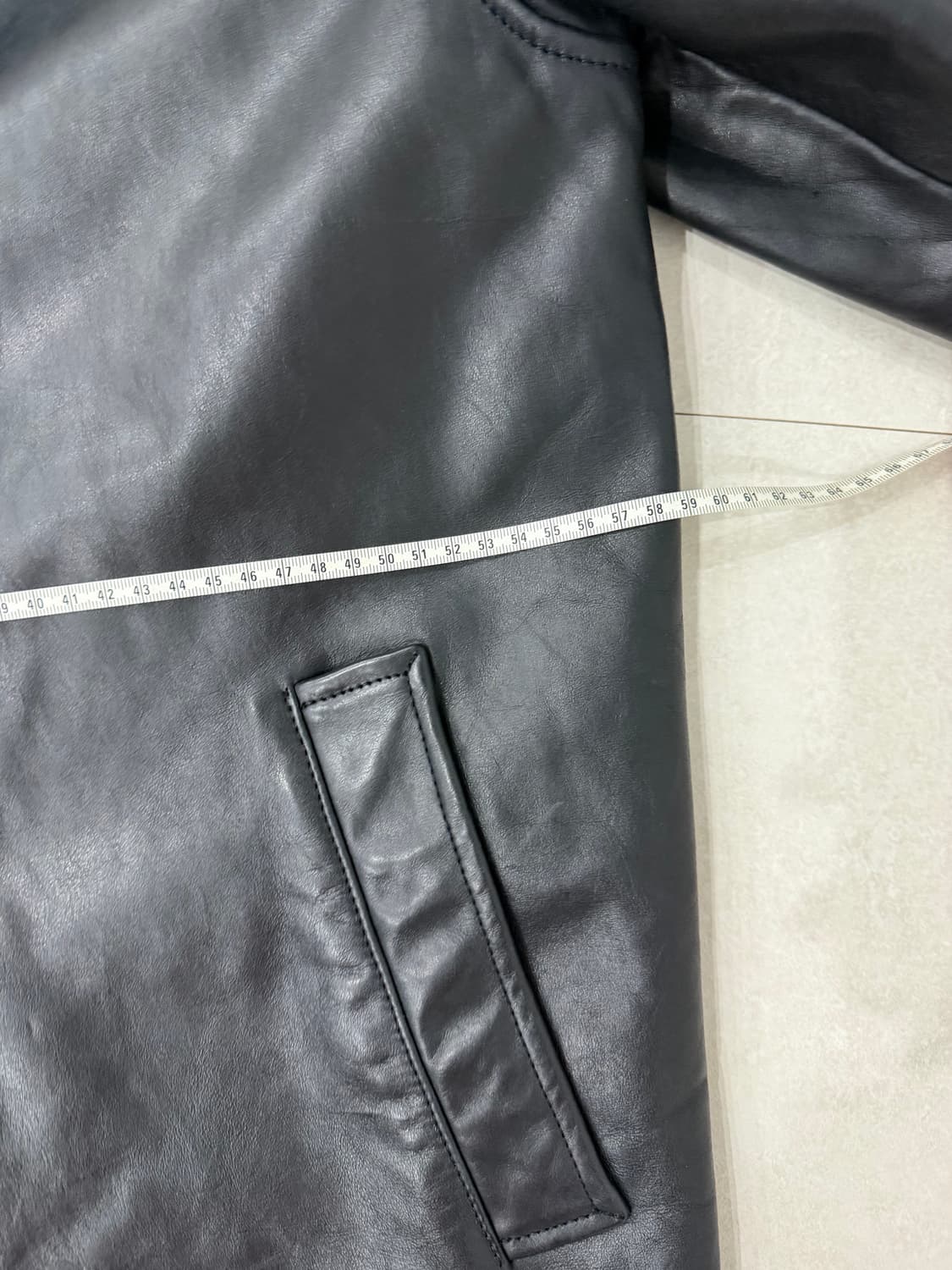 Gap 올드갭 블랙 레더 카코트 S 상품이미지4