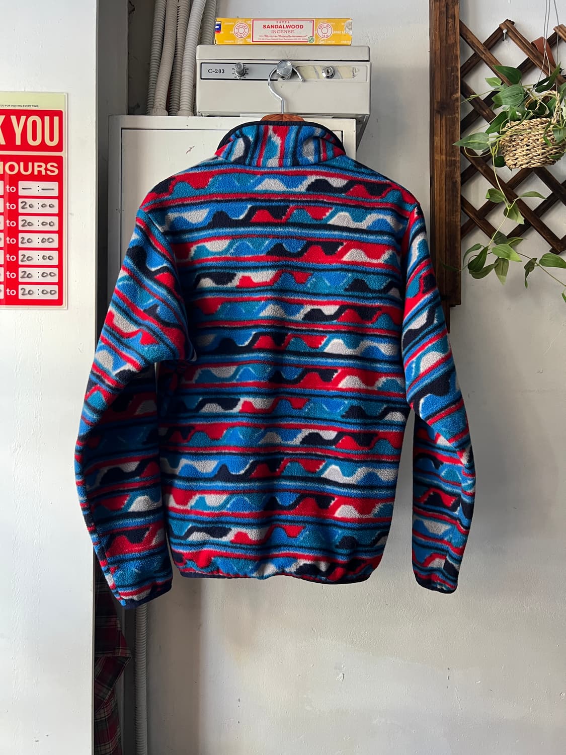 [S]파타고니아 신칠라 멀티컬러 에스닉 패턴 아노락 플리스 상품이미지6