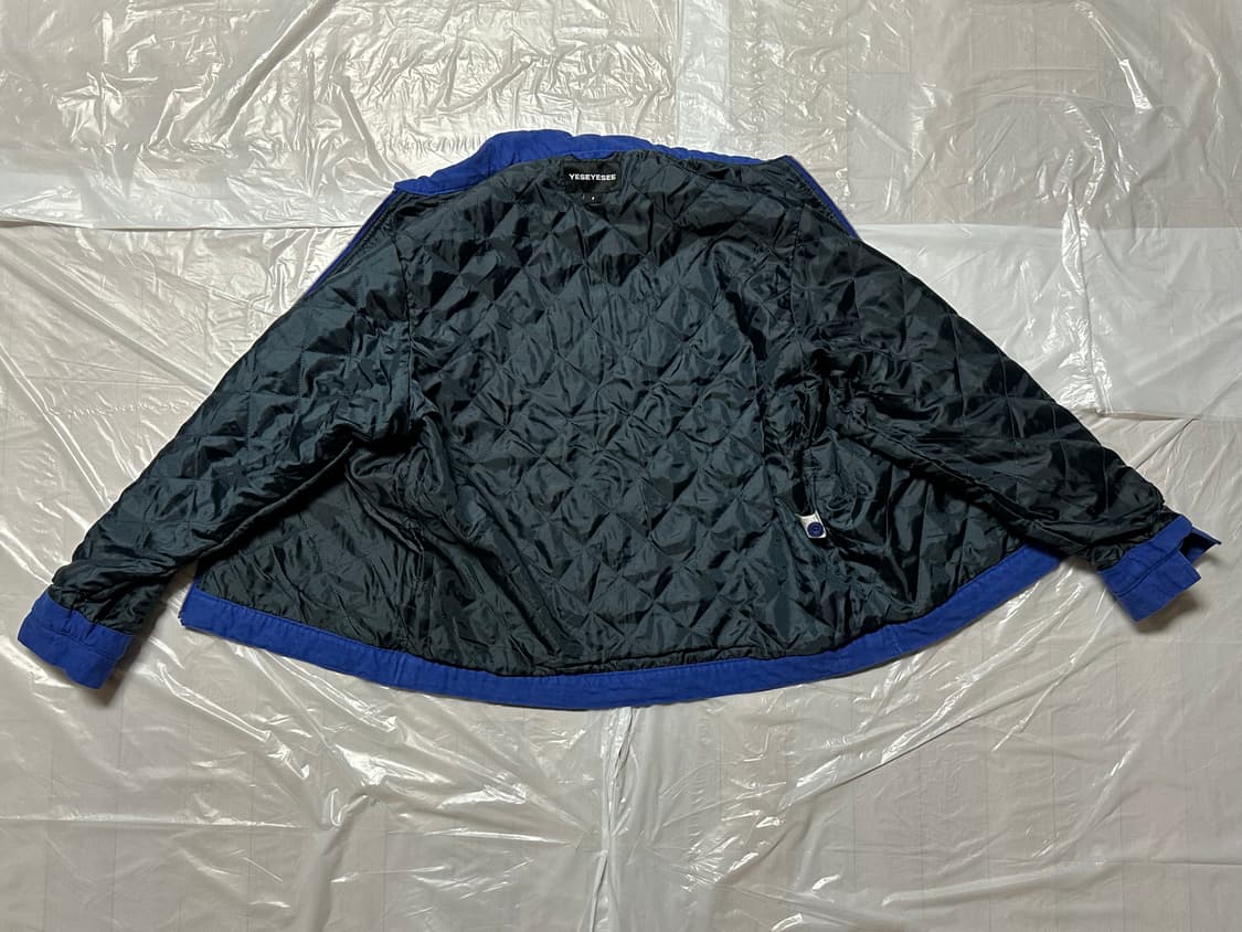 예스아이씨 트라이벌 퀄팅 워크 자켓 블루 S사이즈 상품이미지7