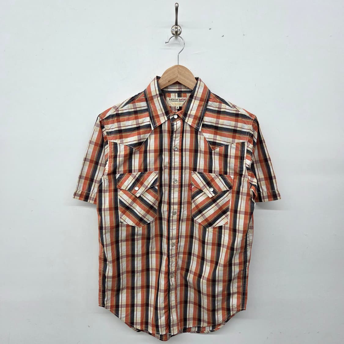 리바이스 체크 반팔 셔츠 남m 상품이미지1