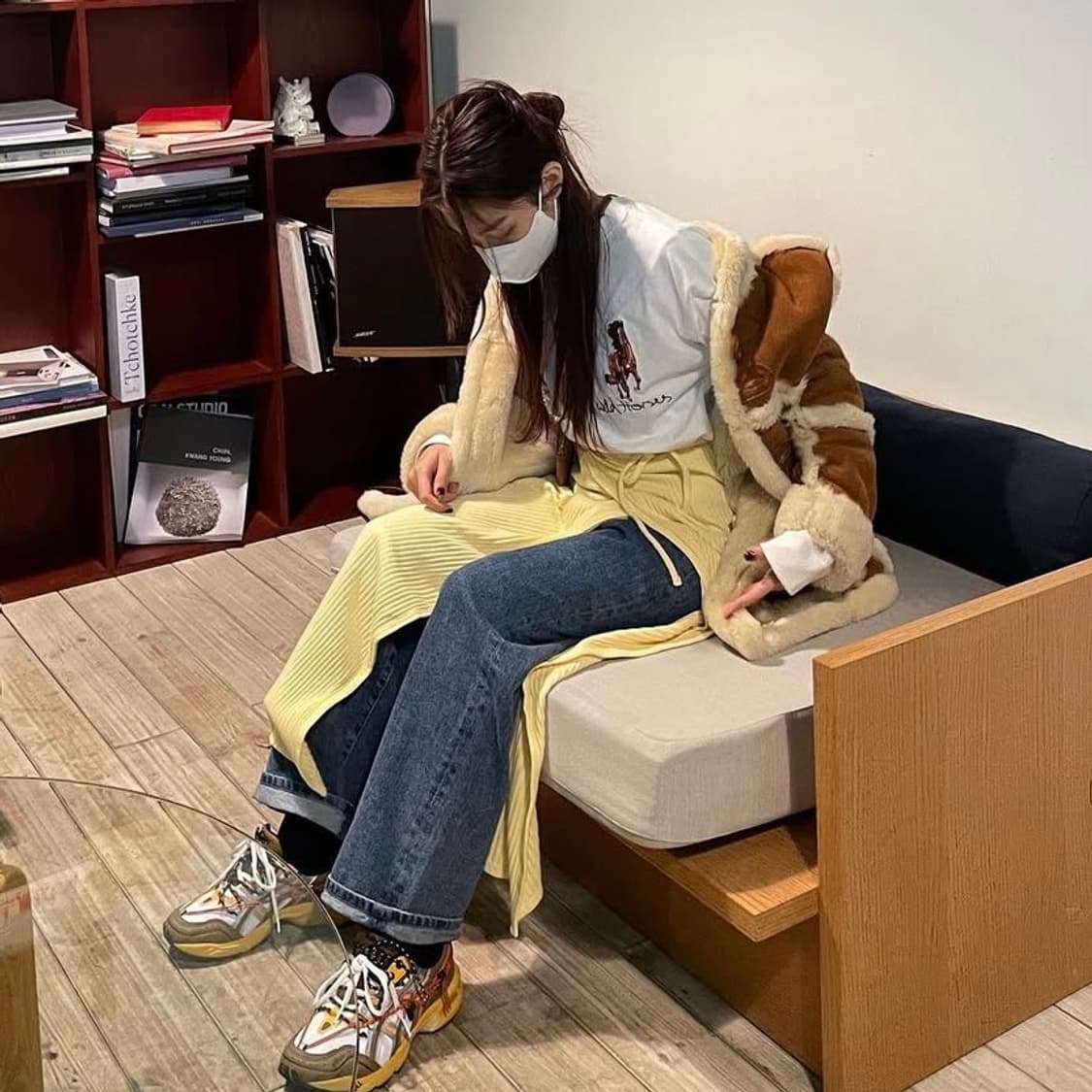 [XS] 하우스오브써니 말 자수 프린팅 롱슬리브 상품이미지5