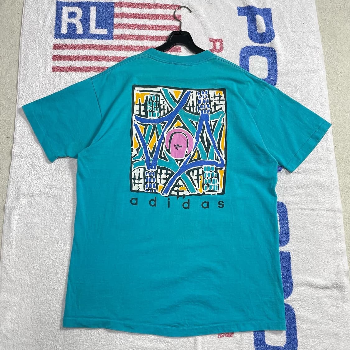 90년대 USA 아디다스 싱글스티치 티셔츠 상품이미지8