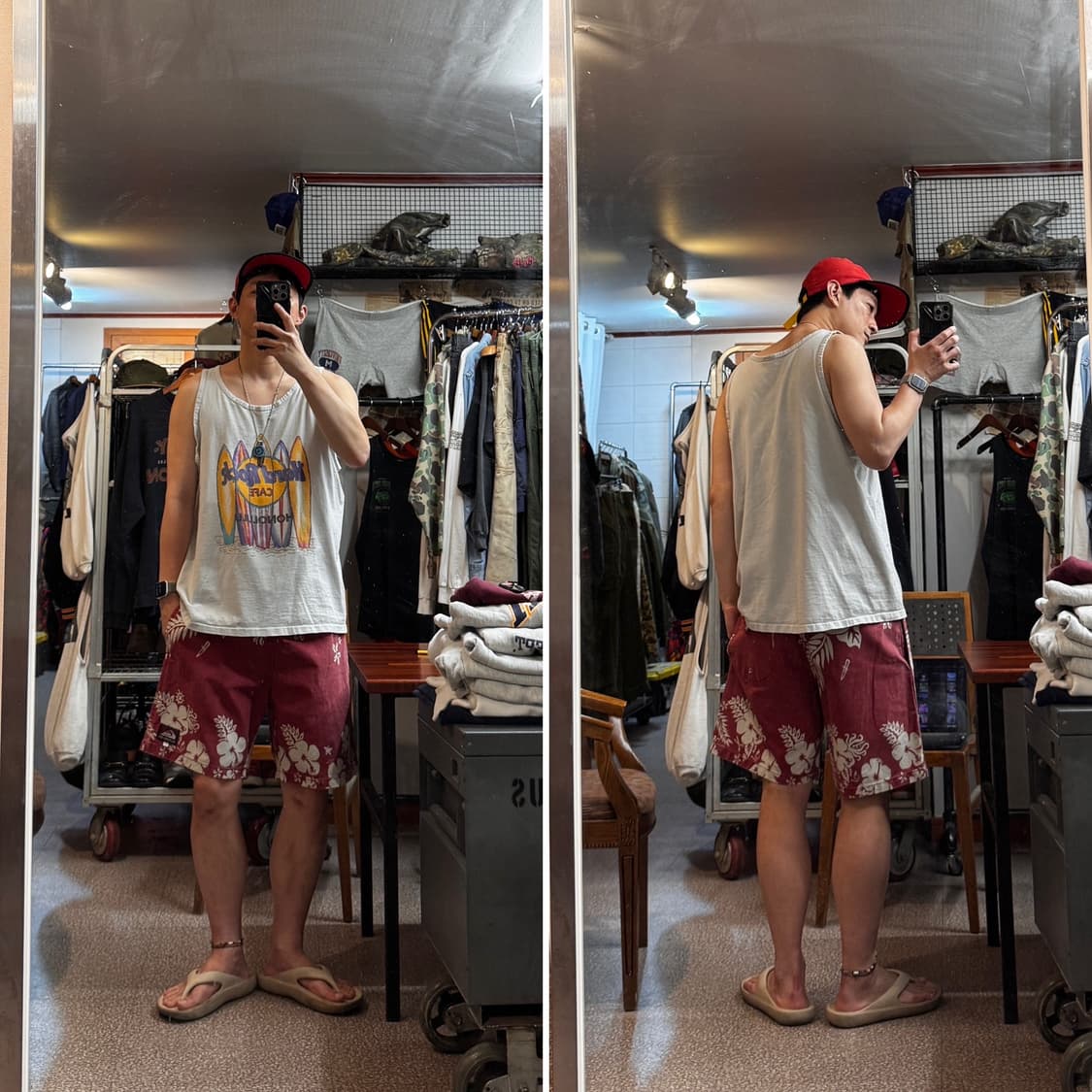 90s Quiksilver  Canvas Beach Shorts  상품이미지2