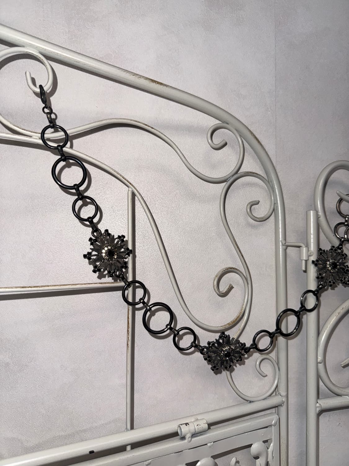 Black fairy snowflake cubic chain belt 상품이미지2