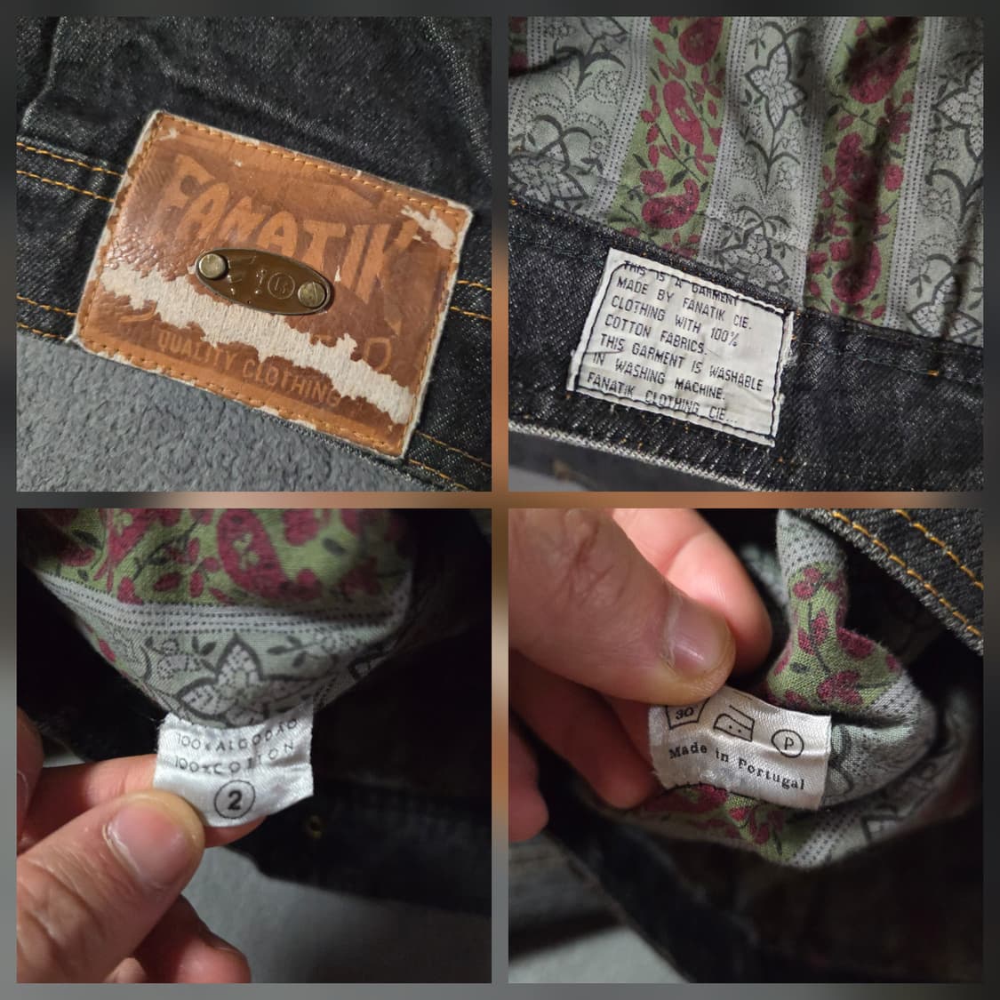 FANATIK 오버사이즈 크롭 데님 트러커 자켓 상품이미지9