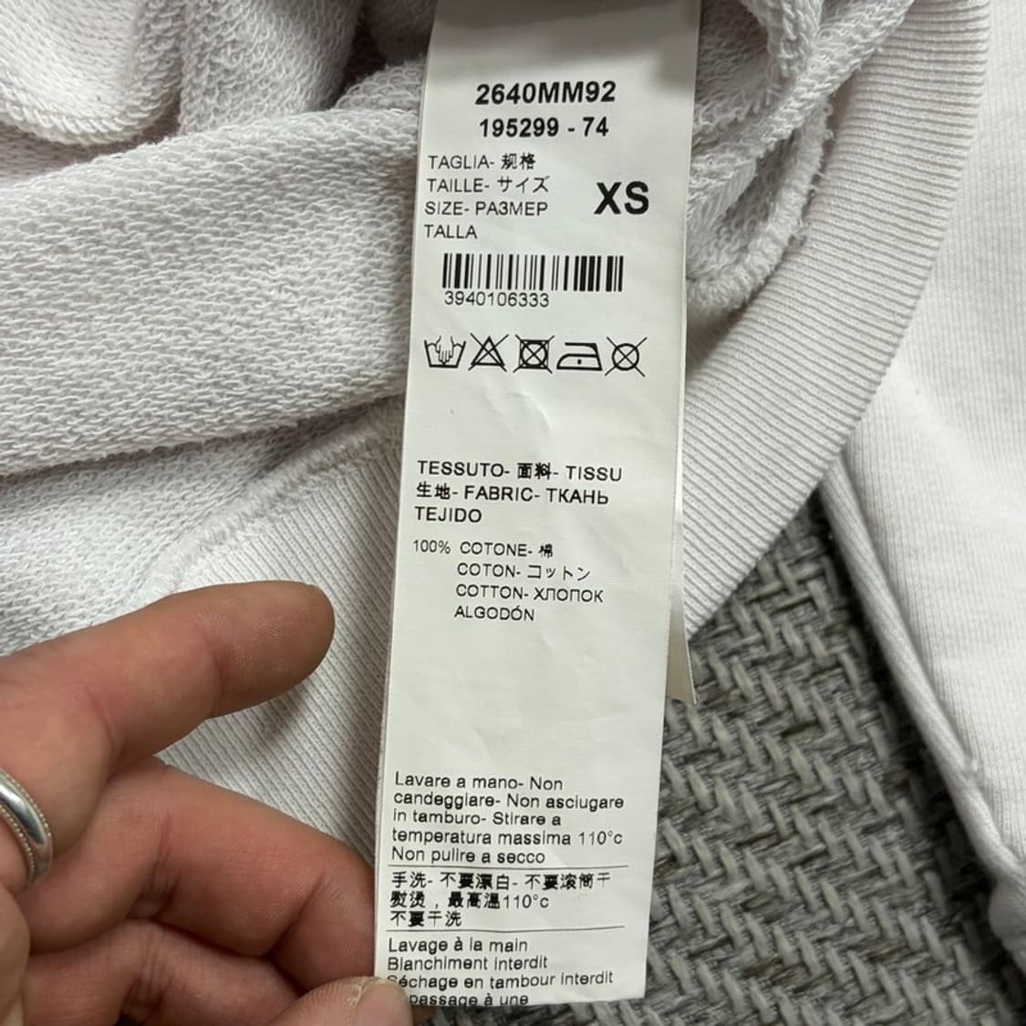 msgm 배색 맨투맨 v1730 상품이미지7