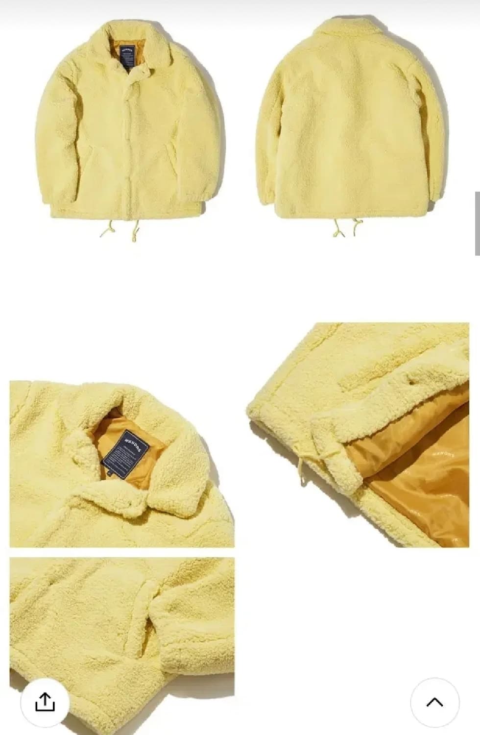 위캔더스 FUR COACH JACKET (CREAM) L 상품이미지3