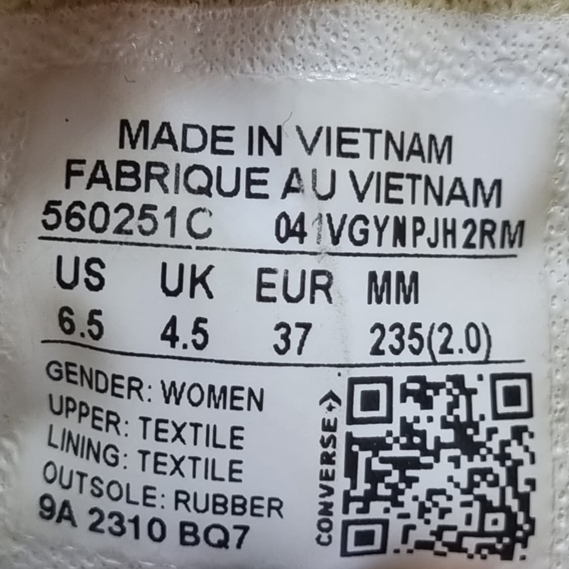 컨버스 올스타 리프트 플렛폼 여성스니커즈235 상품이미지6