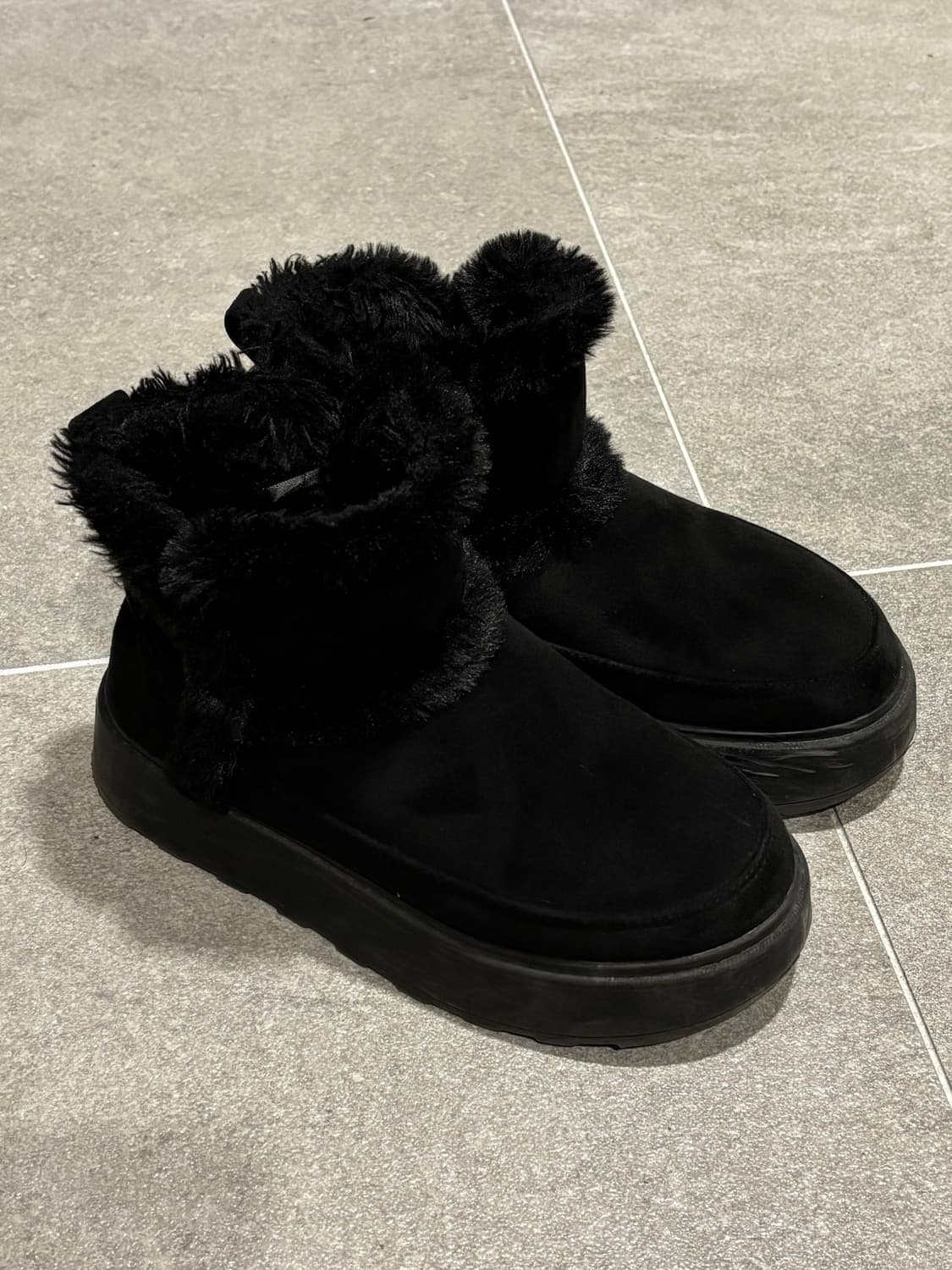 자라 블랙 어그부츠 230 (실사O) 상품이미지2