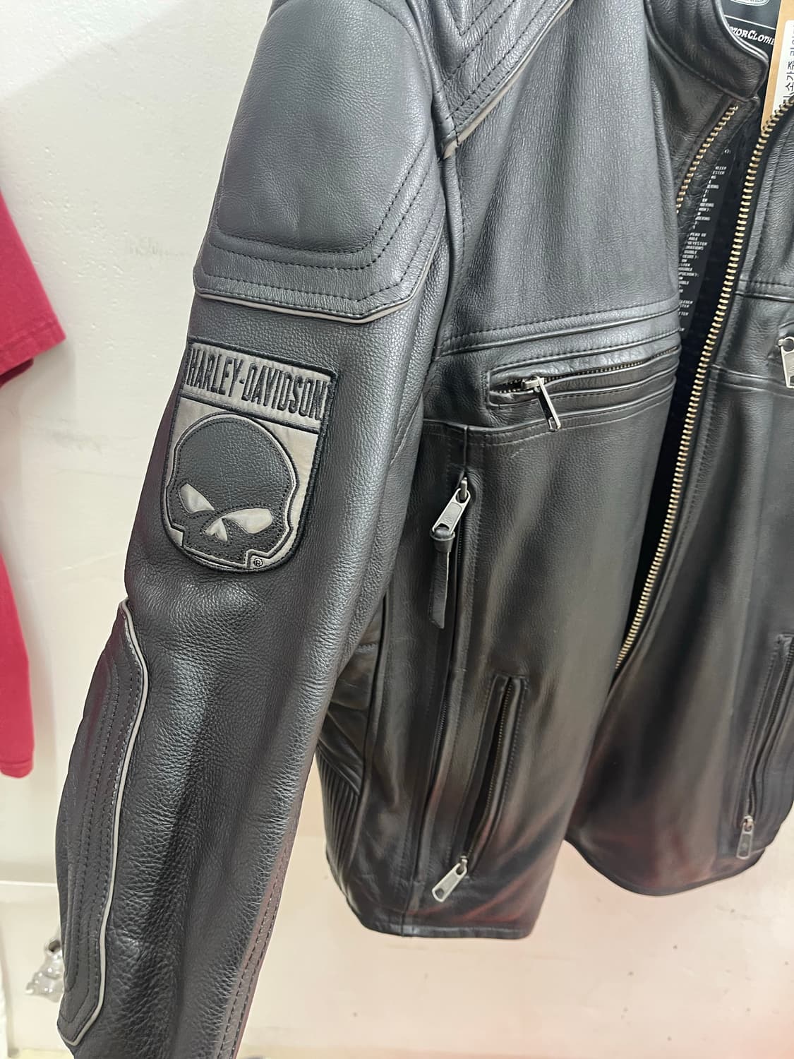 할리데이비슨 소가죽 라이더 자켓 상품이미지3