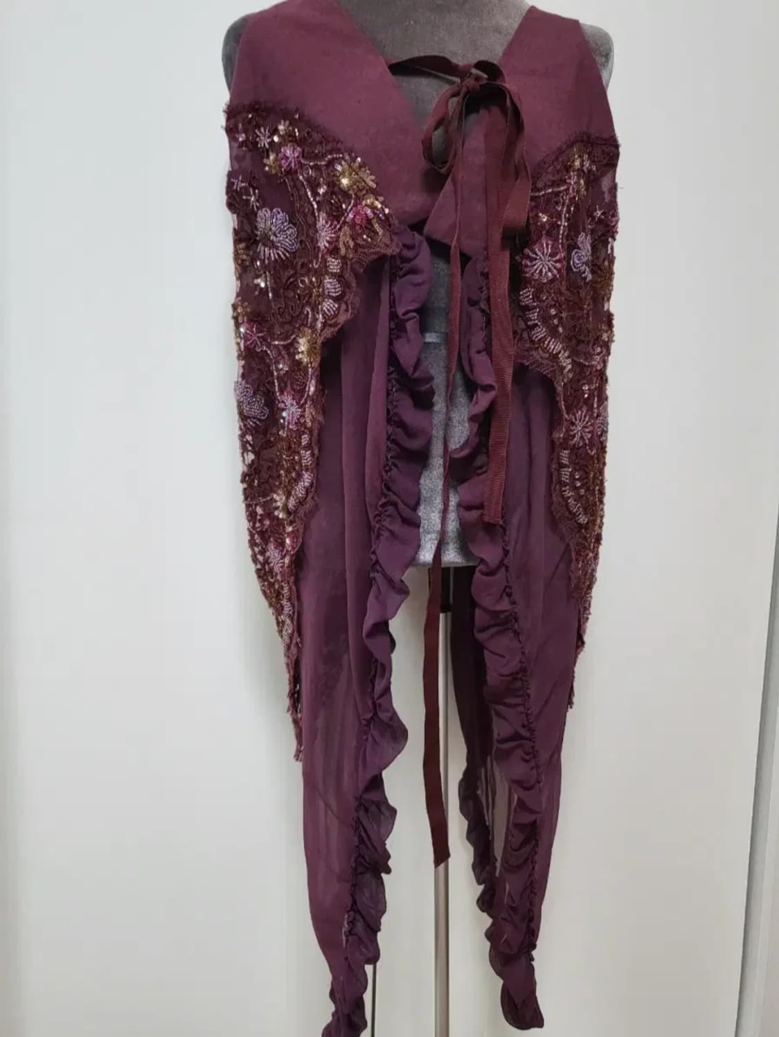 안토니오 마라스 실크 장식 베스트 조끼 Antonio Marras 상품이미지1