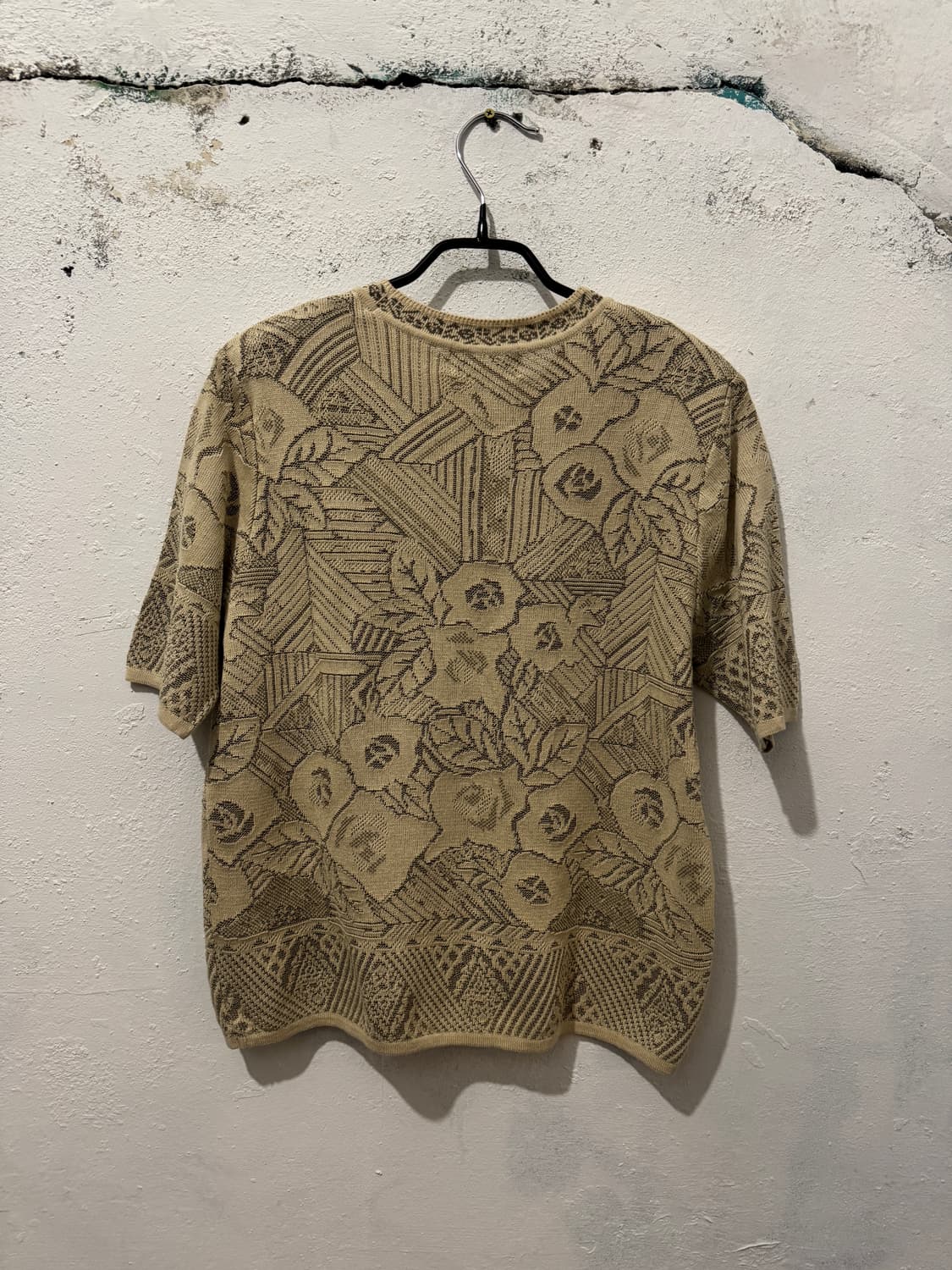 플라워 자수 반팔 니트 상품이미지5