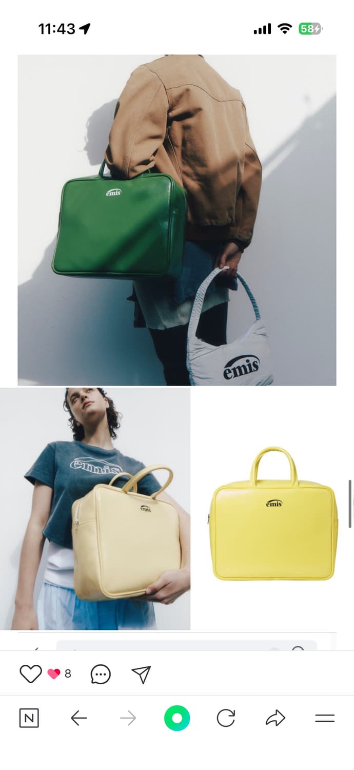 이미스 에나멜 보스턴 백 상품이미지1