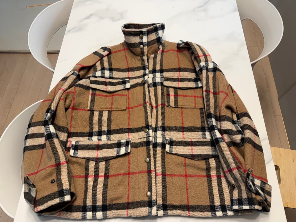 버버리스타일 자켓  상품이미지3