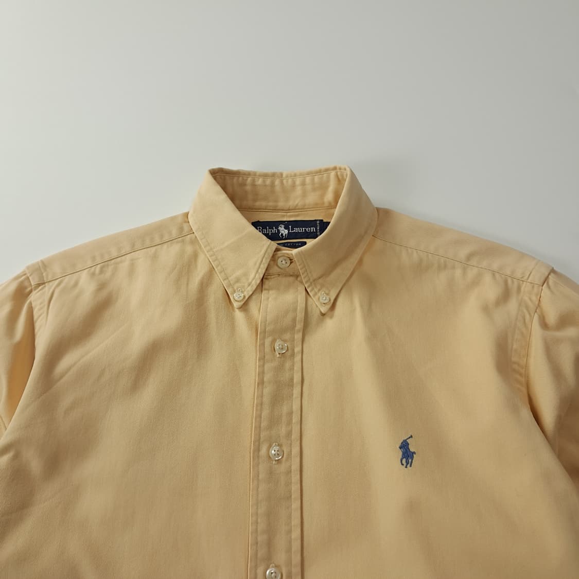 CK267 M 폴로 90s 라이트옐로우 셔츠 남방 상품이미지2