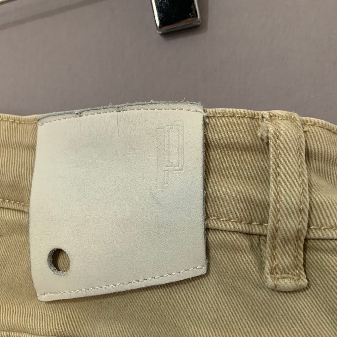 29인치 빠니깔레 이태리 레귤러 슬림핏 베이지 데님 청바지 상품이미지4