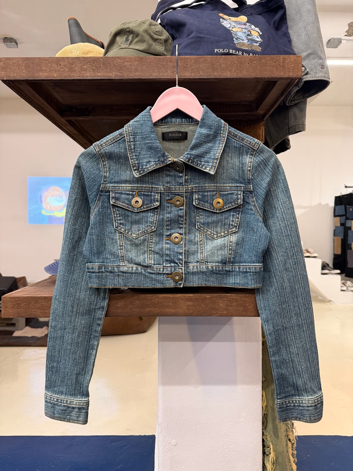 Jpn vtg Anouk 크롭 데님자켓 상품이미지3