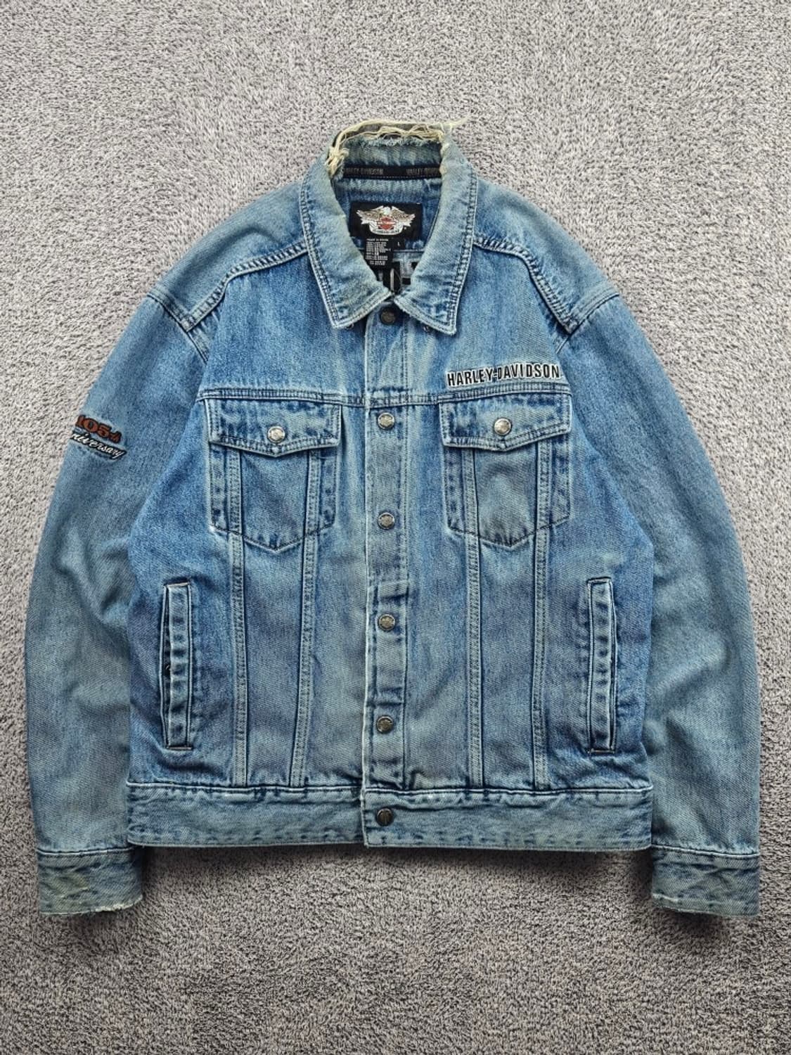할리데이비슨 105주년 바앤실드 데님 트러커 자켓 ( L )/11583 상품이미지2