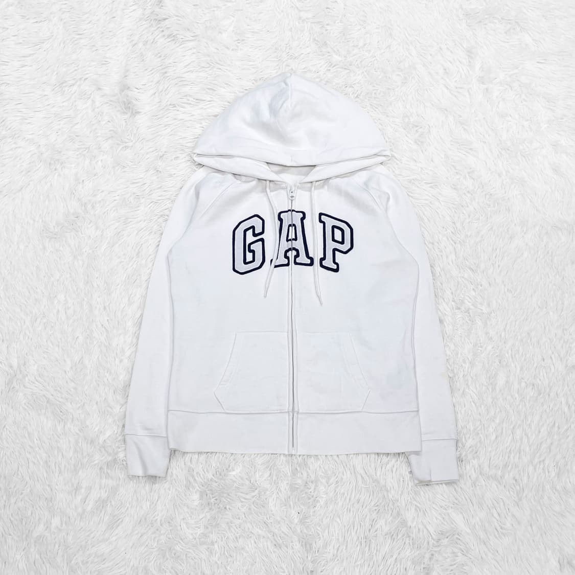 갭 GAP 스펠 로고 후드집업 화이트 상품이미지2