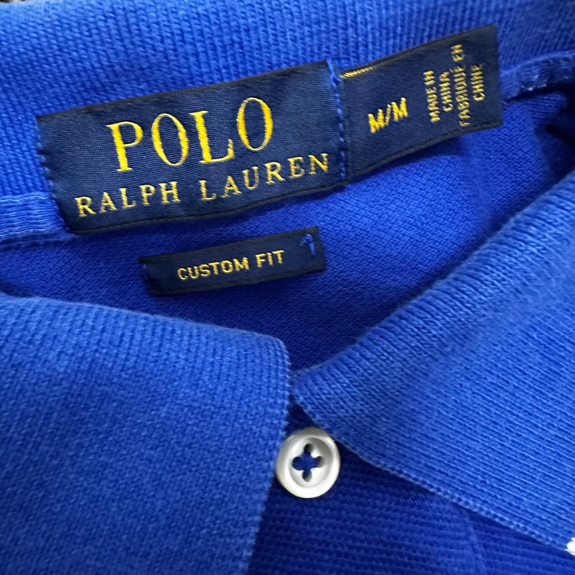 POLO 폴로 랄프로렌 빅포니 카라티 반팔티셔츠 블루 M 상품이미지3