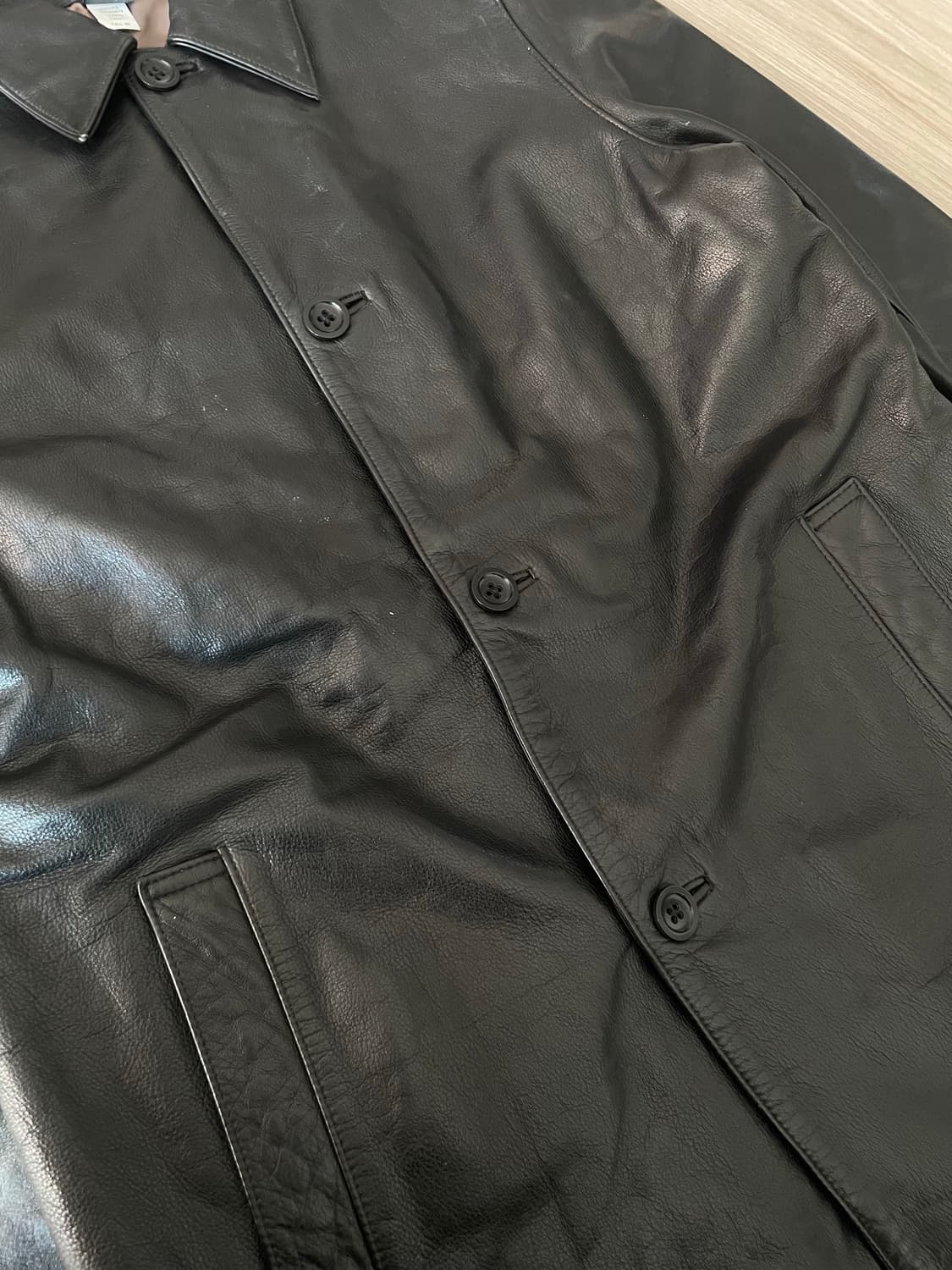 빈티지 바나나리퍼블릭 레더 카코트 상품이미지6