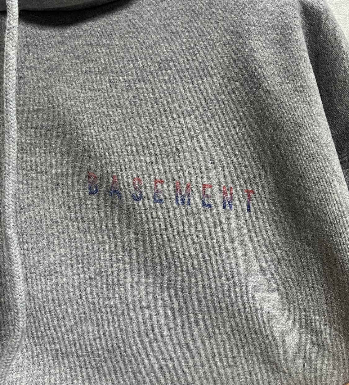 ONA 베이스먼트 회색 오버핏 후드티 L 상품이미지3