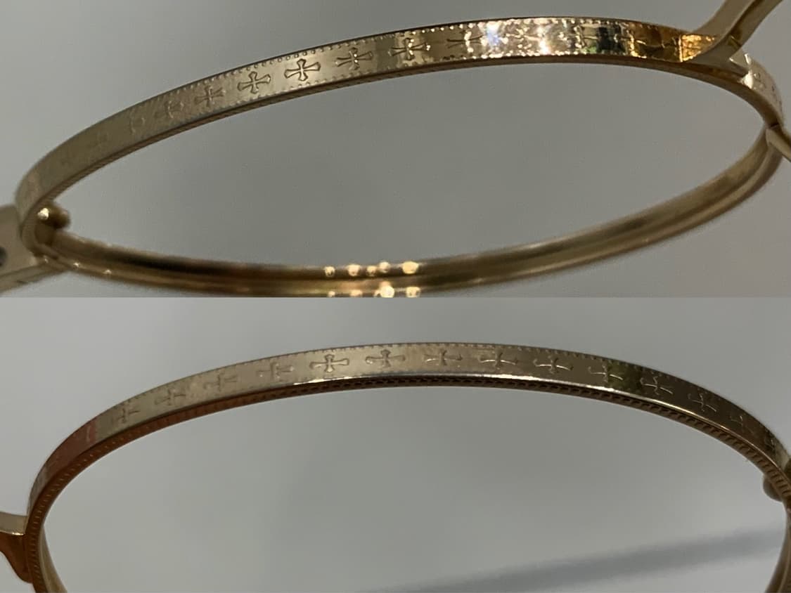 크롬하츠 섹셀 안경 sexcel 유광 골드 상품이미지5