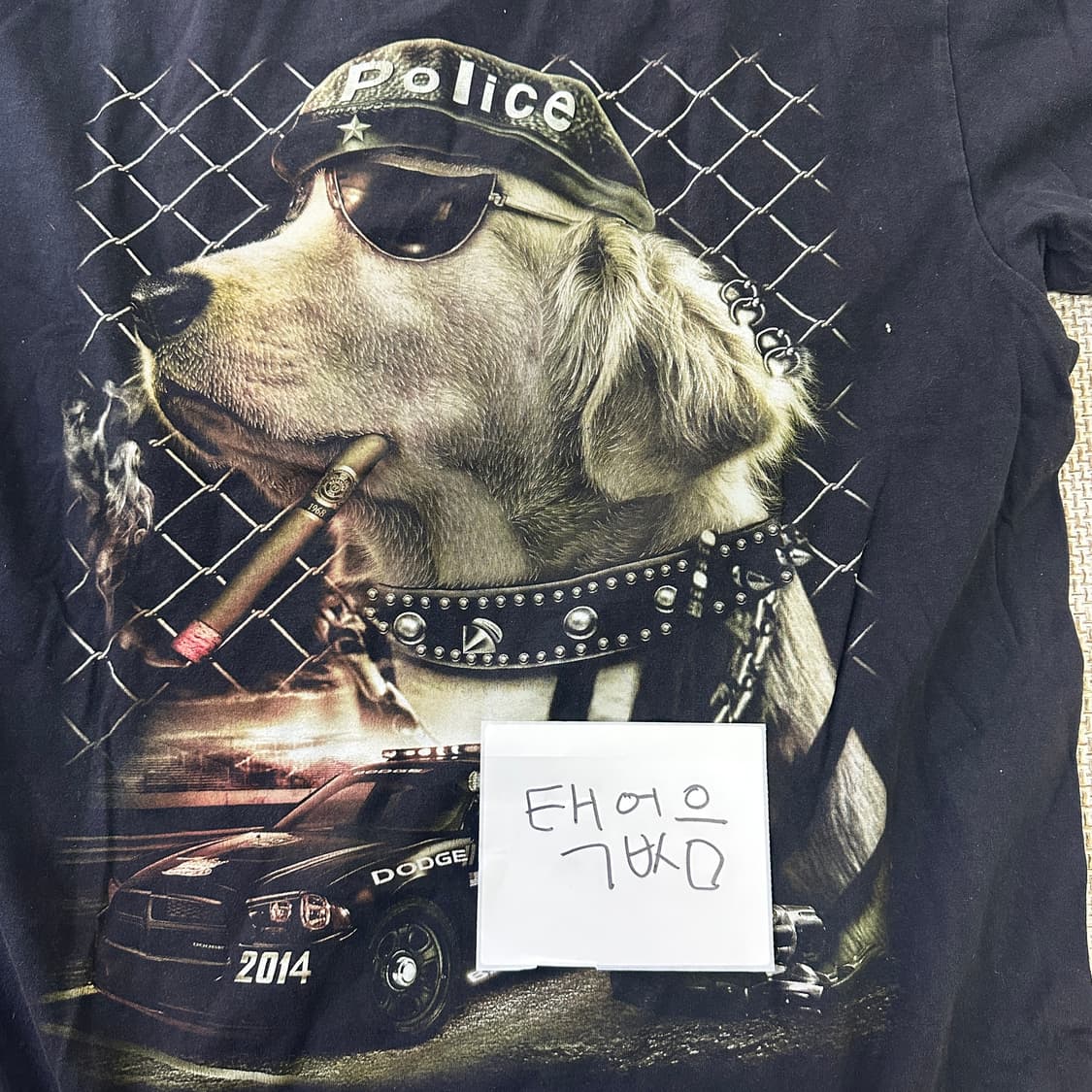 XL 락창 빈티지 프린팅 반팔티 0421D 상품이미지3