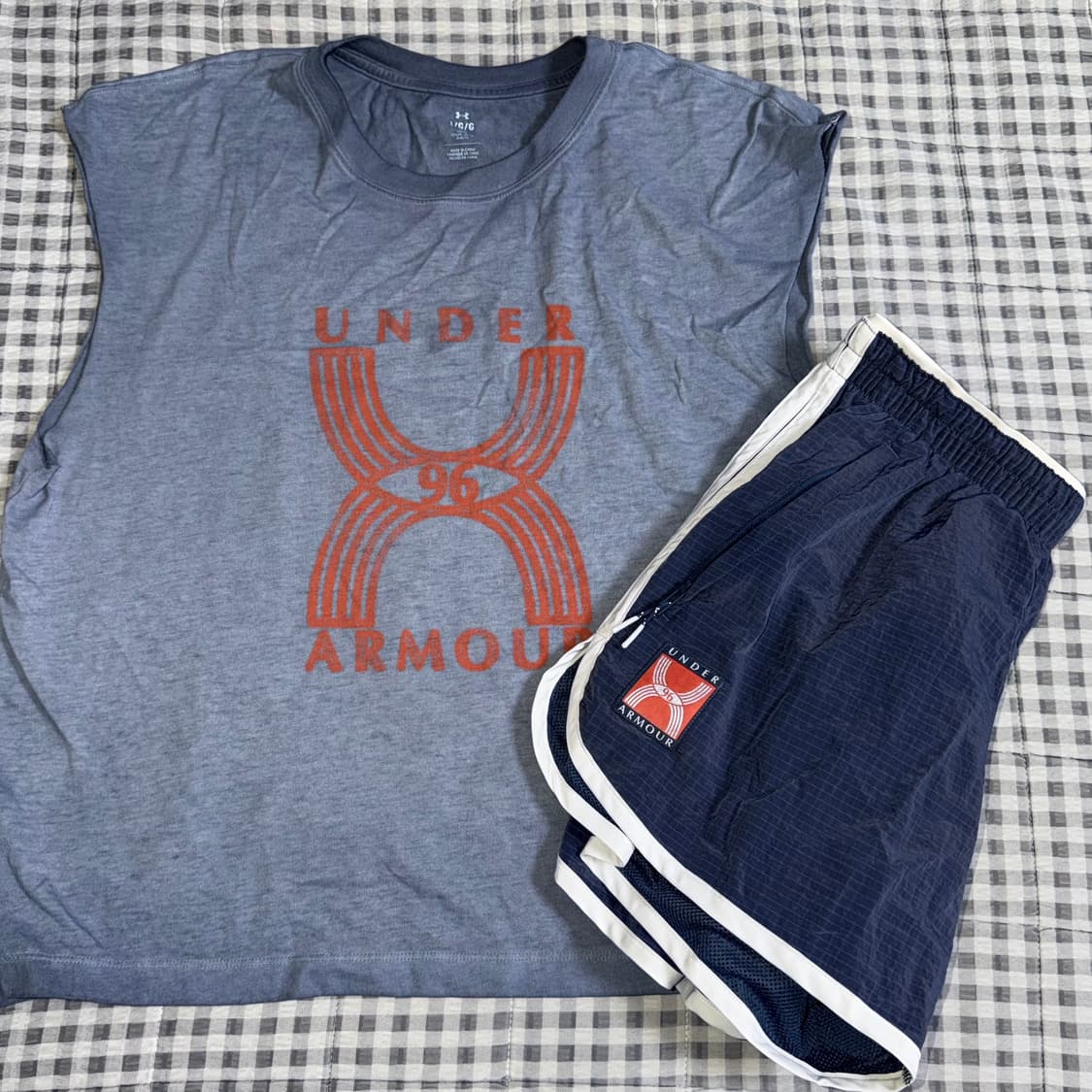 (L) 언더아머 런닝 탱크탑 + 바지  상품이미지2