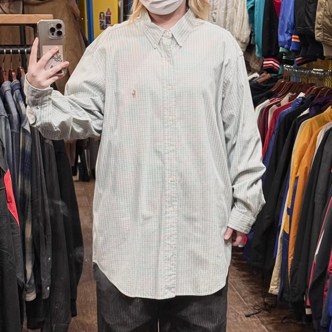 [HI] 폴로 랄프로렌 긴팔셔츠 체크 그린 상품이미지2