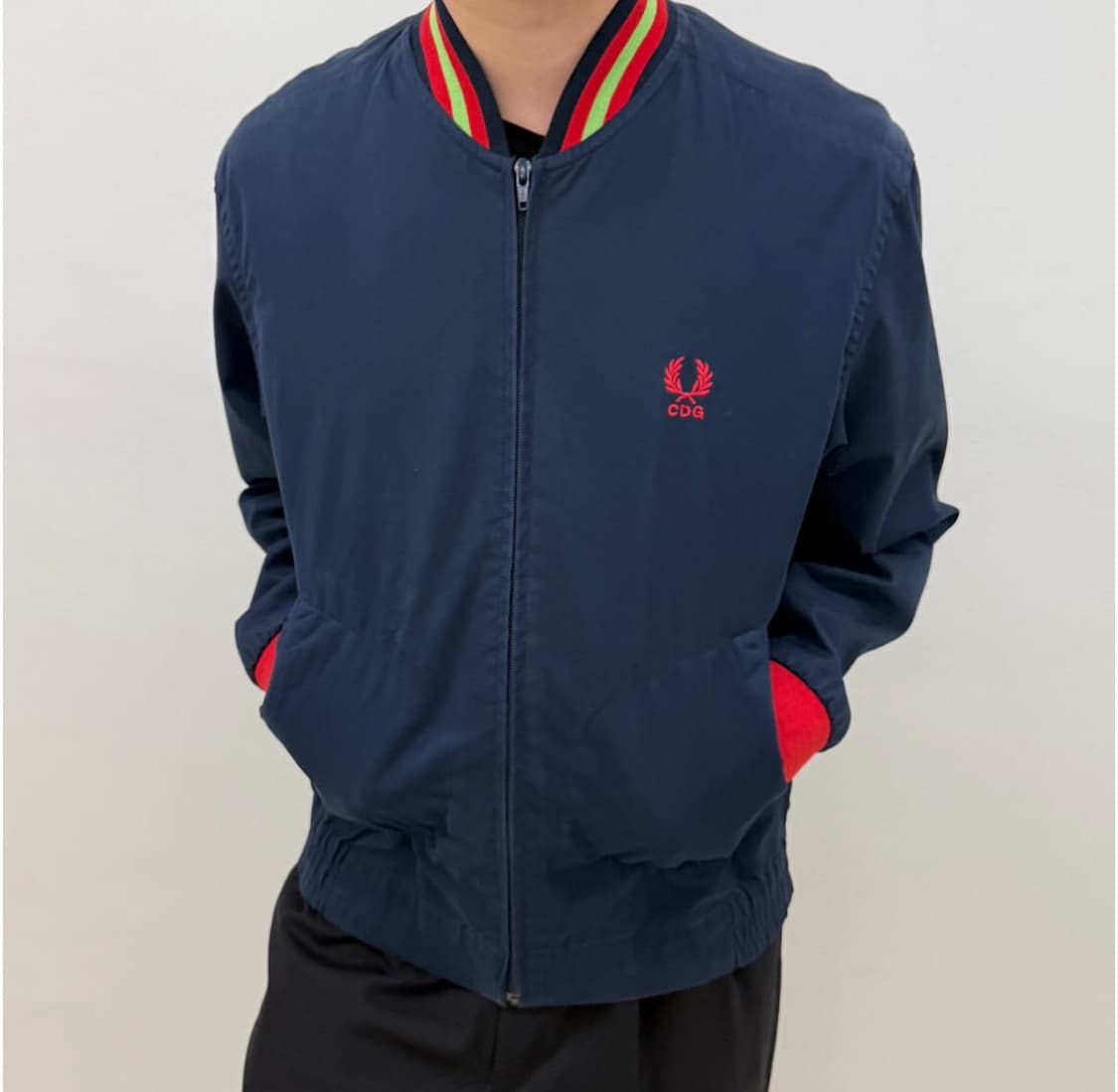 꼼데가르송 셔츠 x 프레드페리 블루종 자켓 상품이미지1