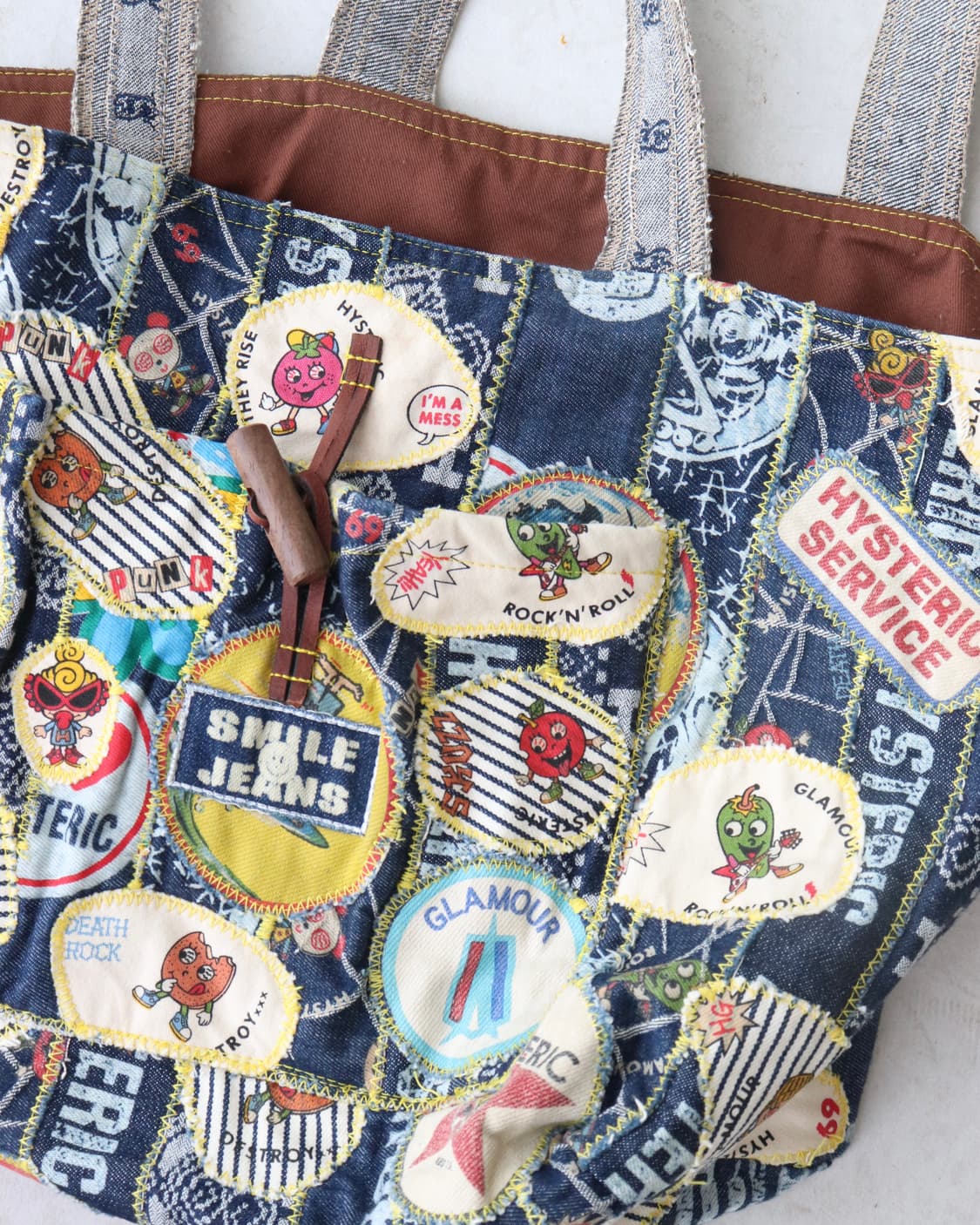 [Hysteric Mini] Patchwork Denim Tote Bag 상품이미지5