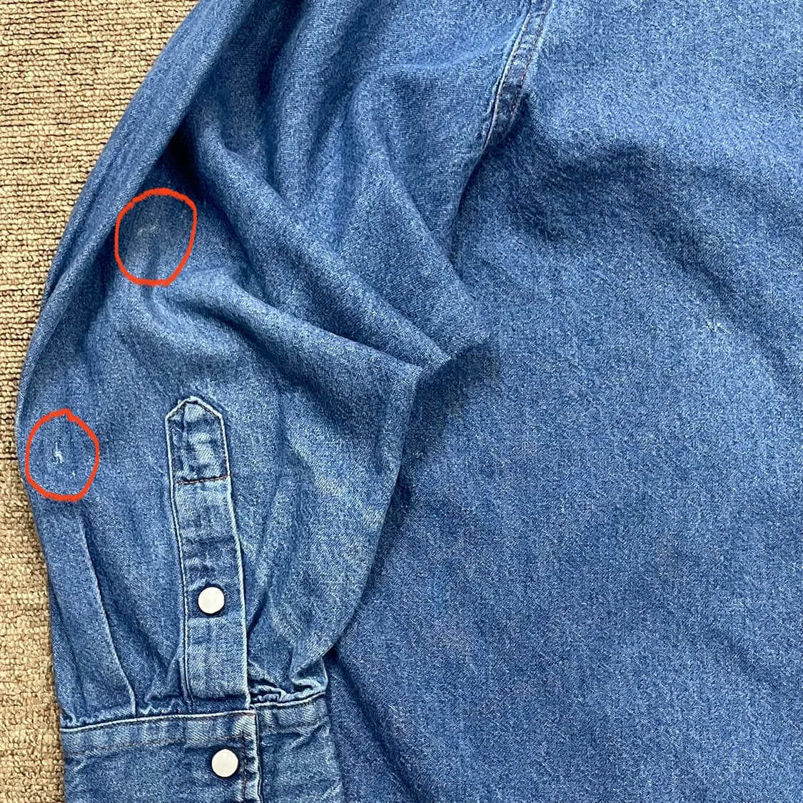 Wrangler 랭글러 웨스턴 데님 셔츠 상품이미지7