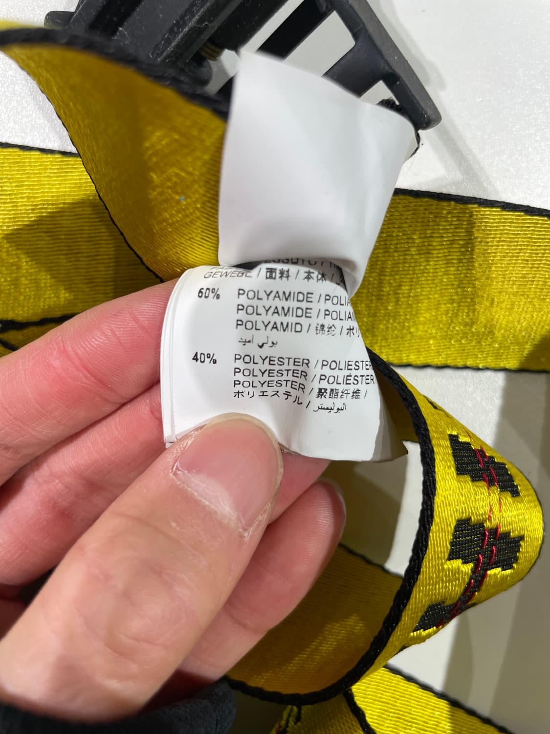 오프화이트 클래식 옐로우 인더스트리얼 벨트 상품이미지6