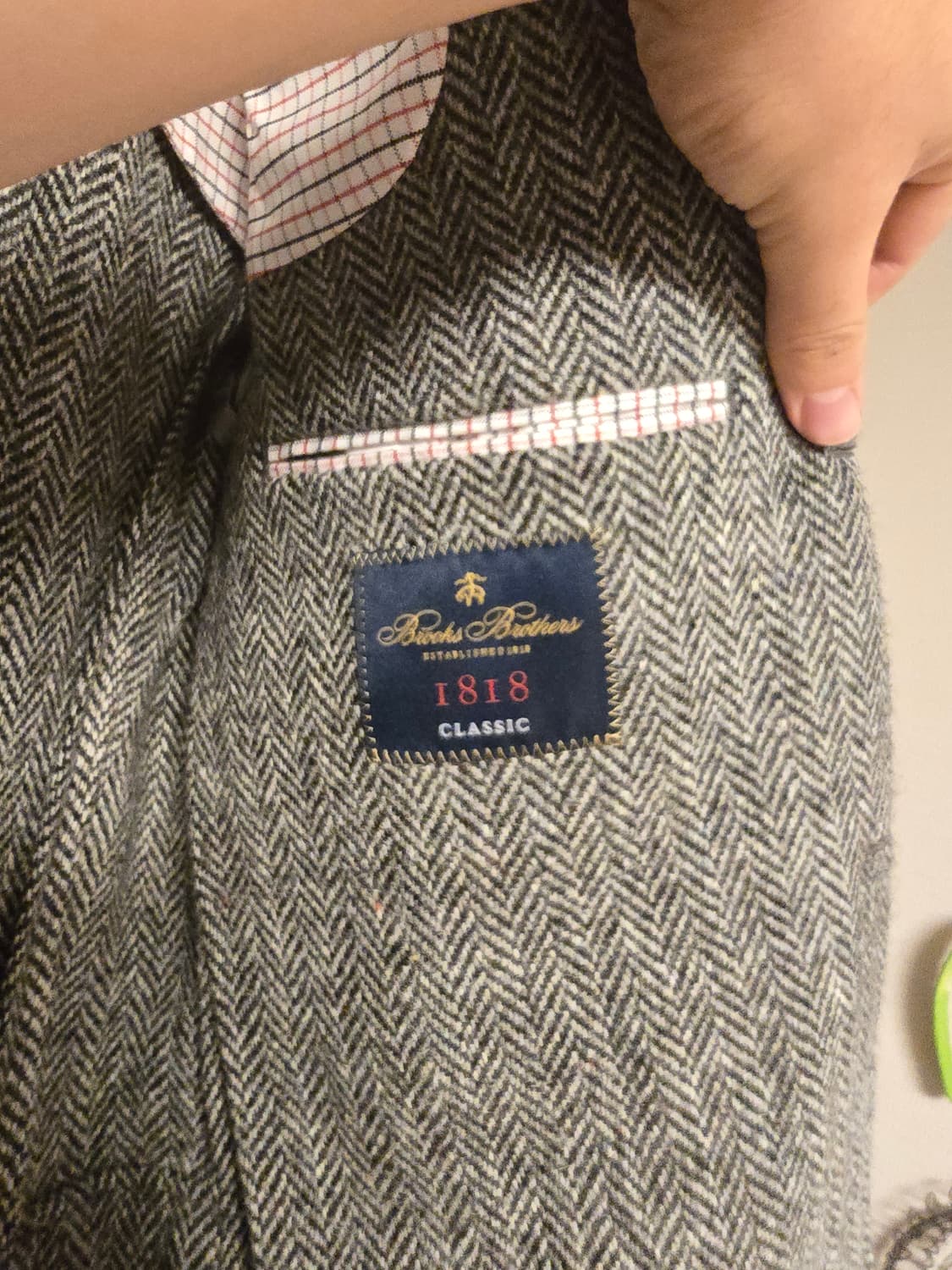 브룩스브라더스 해리스트위드 헤링본 자켓 1818라인 상품이미지3