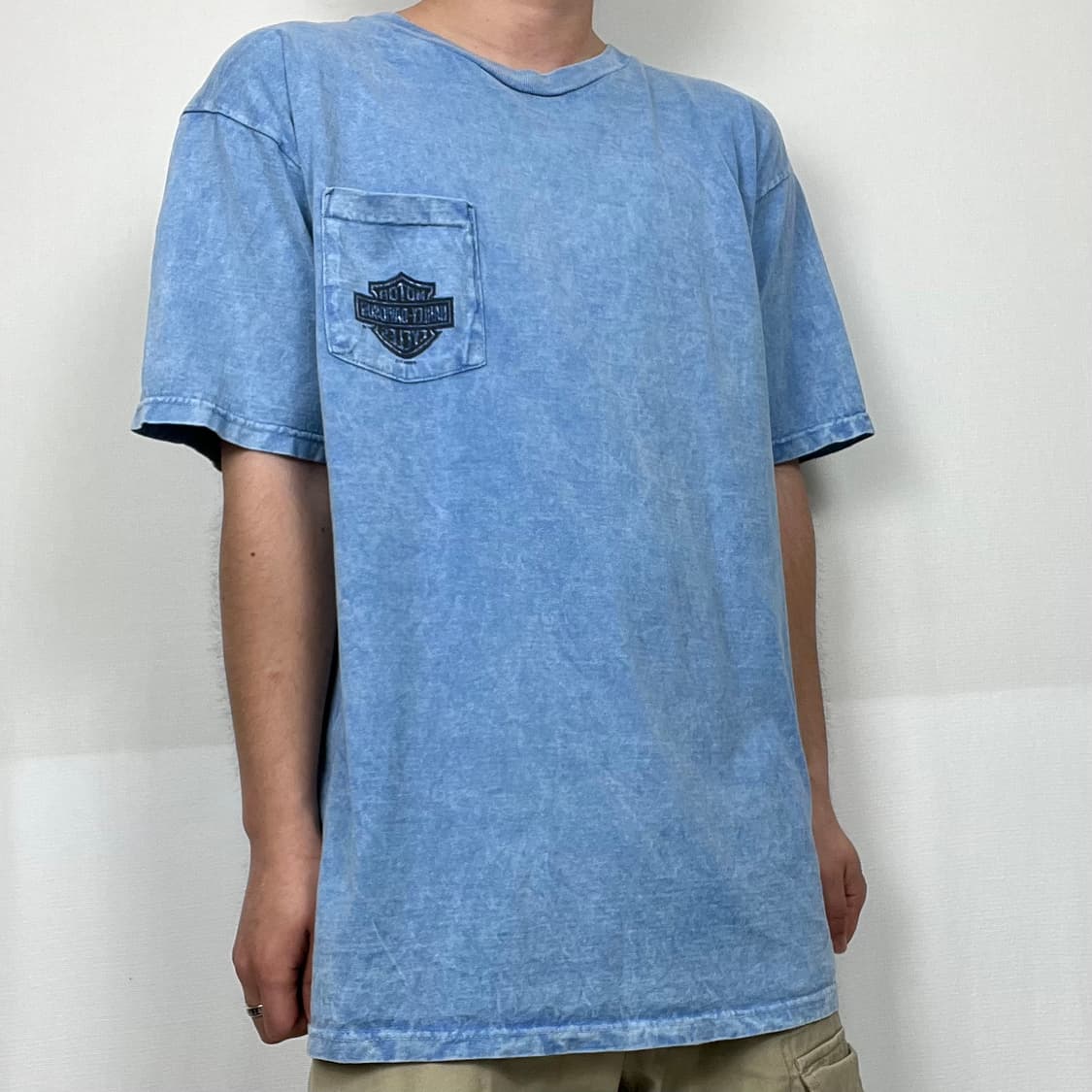 H-D 할리데이비슨 USA 바이크 걸 튜블러 반팔티 상품이미지4