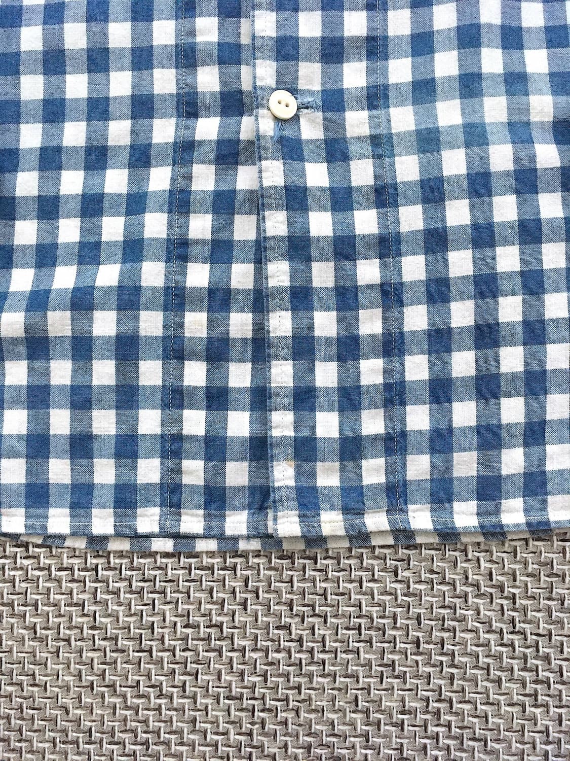 Blue gingham check workshirts 상품이미지5