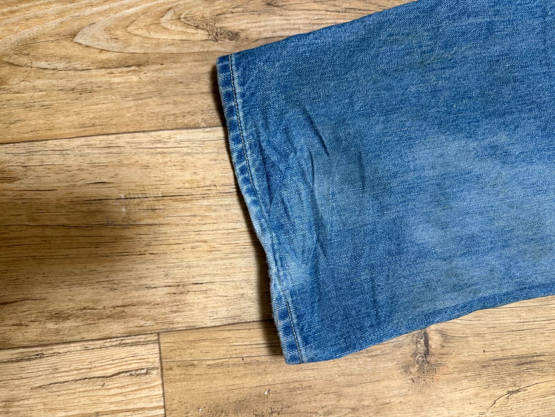 아프레쎄 No.37 워시드 와이드 데님 팬츠 인디고 - 26SS 상품이미지4