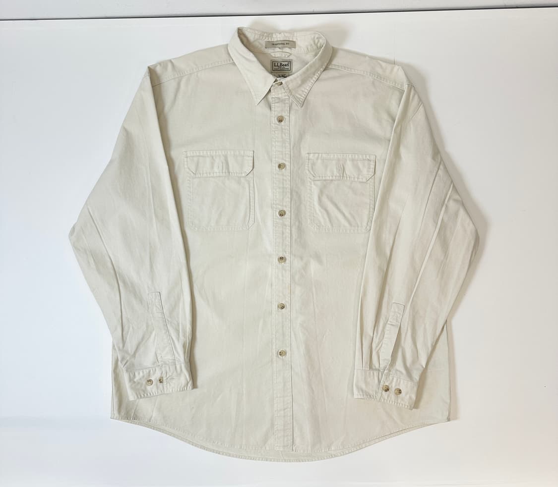 엘엘빈 투포켓 옥스포드 셔츠 베이지 xl 상품이미지2