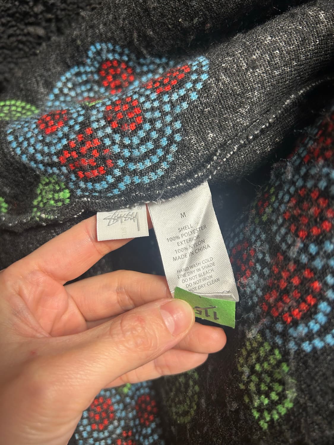 Stussy Flor Sherpa Black M 상품이미지6