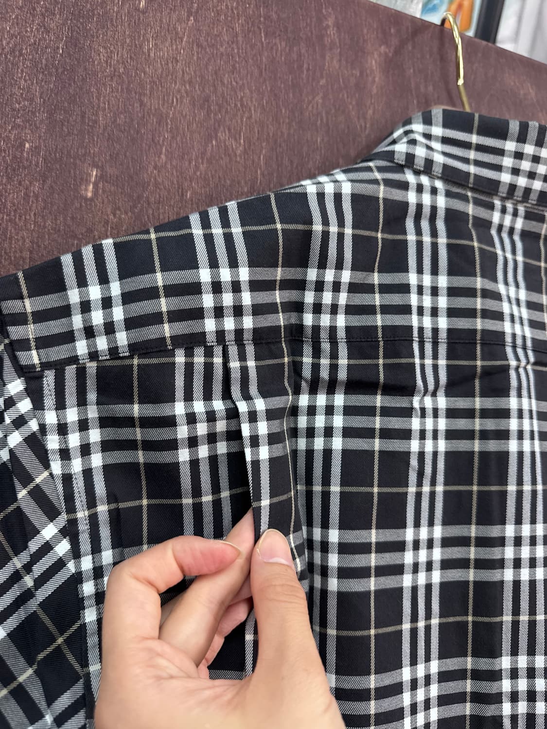 BURBERRY 체크 반팔 셔츠  상품이미지5