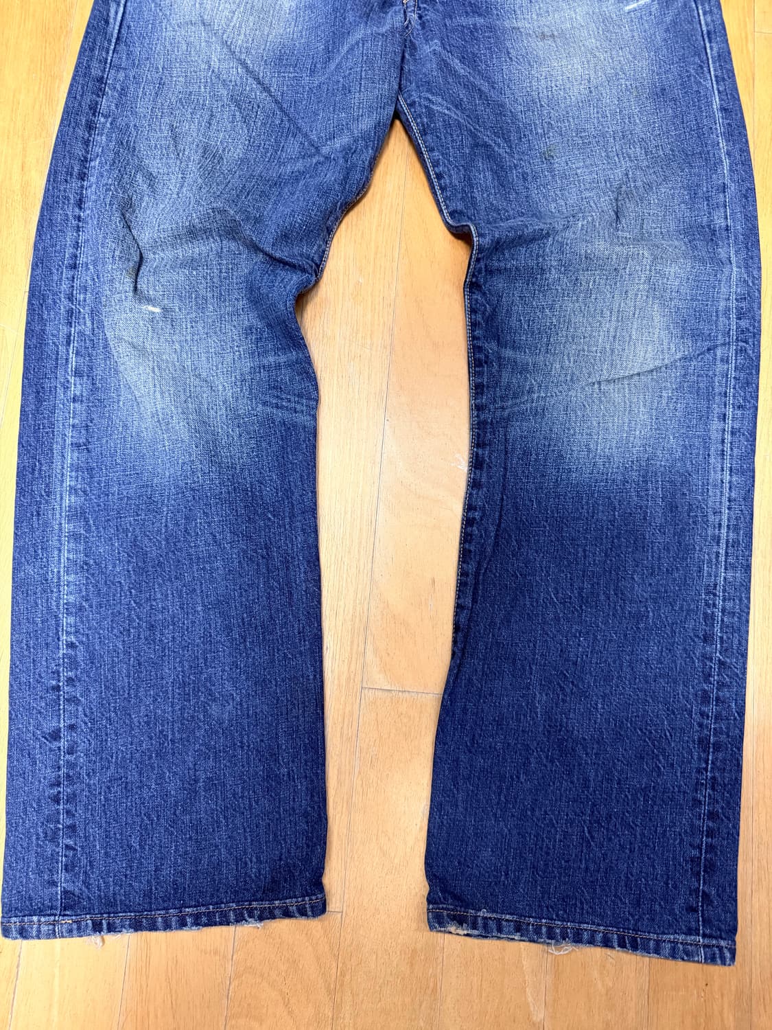 리바이스 501 레귤러핏 라인 빈티지 워싱 데님팬츠 34 상품이미지5