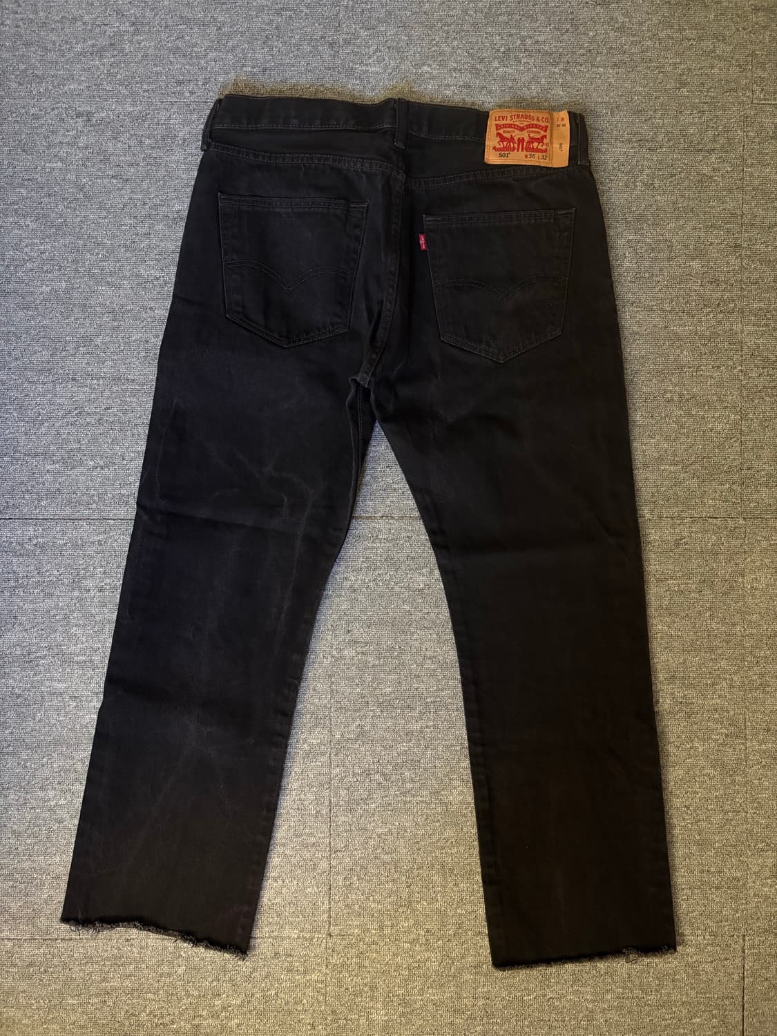 [W36 L32] 리바이스501 블랙 데님팬츠/ 17 상품이미지3
