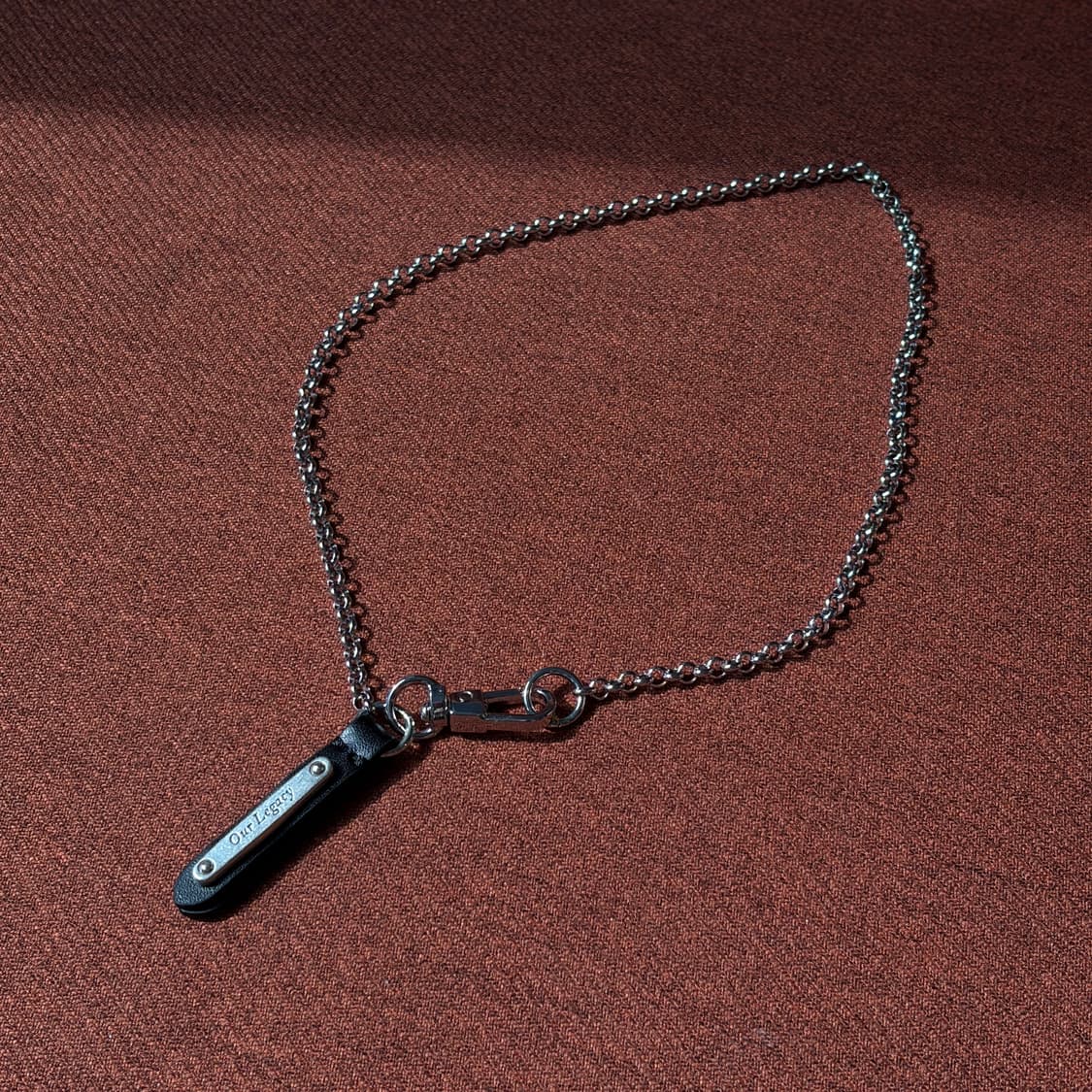 Our legacy / Delicate 레더 미디엄 롤체인 목걸이 상품이미지3