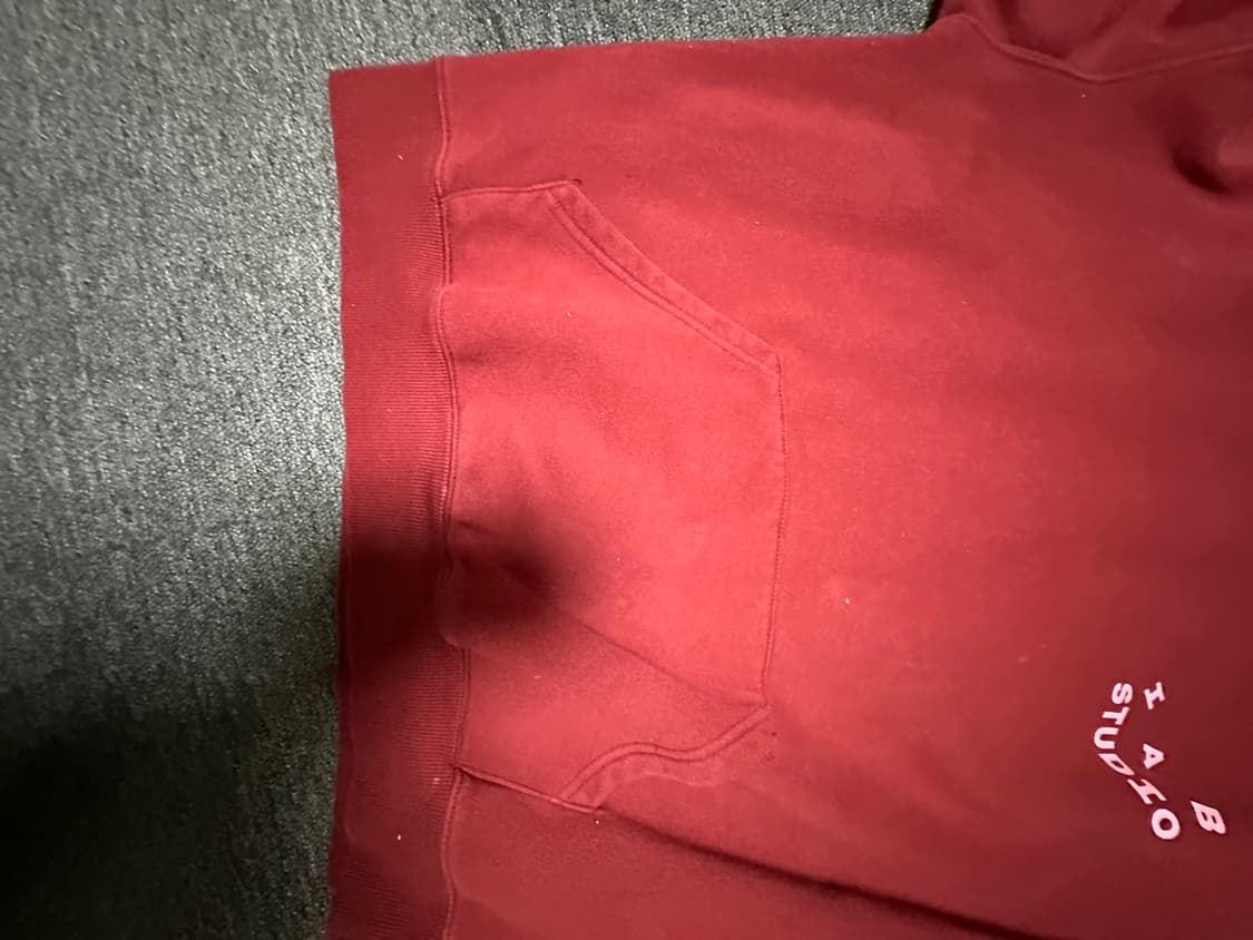 아이앱 스튜디오 후드 버건디 상품이미지3